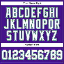 Load image into Gallery viewer, Custom Purple Kelly Green-Gray Mesh Authentic Throwback Baseball Jersey