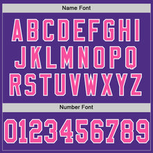 Load image into Gallery viewer, Custom Purple Pink-White Mesh Authentic Throwback Football Jersey