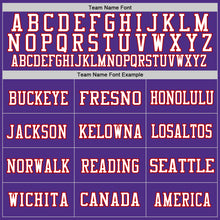 Load image into Gallery viewer, Custom Purple Red-White Mesh Authentic Throwback Football Jersey