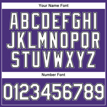 Load image into Gallery viewer, Custom Stitched Purple Black-Gray Sports Pullover Sweatshirt Hoodie