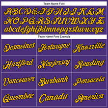 Load image into Gallery viewer, Custom Stitched Purple Black-Gold Sports Pullover Sweatshirt Hoodie