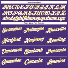 Load image into Gallery viewer, Custom Stitched Purple Old Gold-Black Sports Pullover Sweatshirt Hoodie