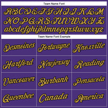 Load image into Gallery viewer, Custom Stitched Purple Black-Old Gold Sports Pullover Sweatshirt Hoodie