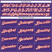 Load image into Gallery viewer, Custom Stitched Purple White-Red Sports Pullover Sweatshirt Hoodie