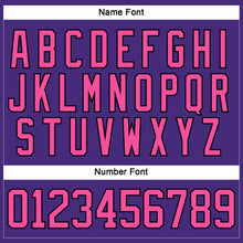 Load image into Gallery viewer, Custom Purple Pink-Black Hockey Lace Neck Jersey