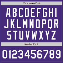 Load image into Gallery viewer, Custom Purple White Authentic Baseball Jersey
