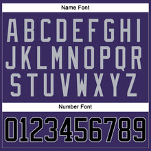 Load image into Gallery viewer, Custom Purple Black-Gray Hockey Jersey