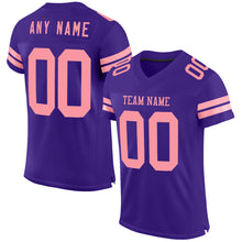 Load image into Gallery viewer, Custom Purple Medium Pink Mesh Authentic Football Jersey