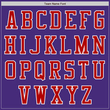 Load image into Gallery viewer, Custom Purple Red-White Authentic Baseball Jersey