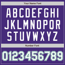 Load image into Gallery viewer, Custom Purple White-Kelly Green Authentic Baseball Jersey