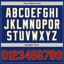 Load image into Gallery viewer, Custom Royal Red-Old Gold Authentic Raglan Sleeves Baseball Jersey