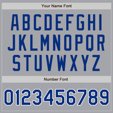 Load image into Gallery viewer, Custom Gray Royal-White Authentic Raglan Sleeves Baseball Jersey