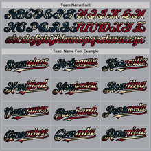 Load image into Gallery viewer, Custom Gray Vintage USA Flag-Black Authentic Raglan Sleeves Baseball Jersey