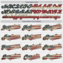 Load image into Gallery viewer, Custom White Black Pinstripe Vintage USA Flag Cream-Green Authentic Raglan Sleeves Baseball Jersey