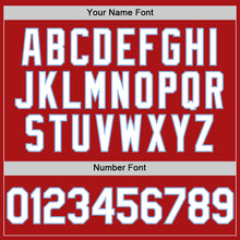 Load image into Gallery viewer, Custom Red White-Light Blue Mesh Authentic Throwback Baseball Jersey