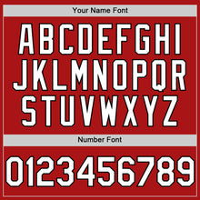 Load image into Gallery viewer, Custom Red White-Black Mesh Authentic Throwback Baseball Jersey