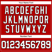 Load image into Gallery viewer, Custom Red White-Black Mesh Authentic Throwback Baseball Jersey