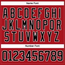 Load image into Gallery viewer, Custom Red Black-White Hockey Jersey