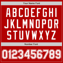 Load image into Gallery viewer, Custom Red White Authentic Baseball Jersey
