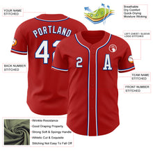 Load image into Gallery viewer, Custom Red White-Royal Authentic Baseball Jersey
