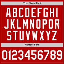 Load image into Gallery viewer, Custom Red Black-Light Blue Authentic Throwback Basketball Jersey