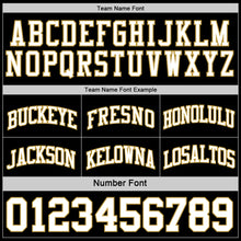 Load image into Gallery viewer, Custom Reversible Black White-Old Gold Double Side Sublimation Basketball Suit Jersey