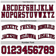 Load image into Gallery viewer, Custom Reversible Black Maroon-White Double Side Sublimation Basketball Suit Jersey
