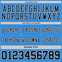 Load image into Gallery viewer, Custom Reversible Black Powder Blue-White Double Side Sublimation Basketball Suit Jersey