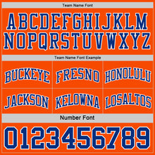 Load image into Gallery viewer, Custom Royal Orange-White Reversible Double Side Sublimation Basketball Suit Jersey