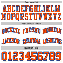 Load image into Gallery viewer, Custom Royal Orange-White Reversible Double Side Sublimation Basketball Suit Jersey