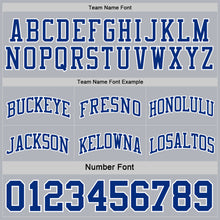 Load image into Gallery viewer, Custom Royal White-Gray Reversible Double Side Sublimation Basketball Suit Jersey