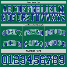 Load image into Gallery viewer, Custom Royal Kelly Green-White Reversible Double Side Sublimation Basketball Suit Jersey