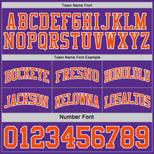 Load image into Gallery viewer, Custom Purple Orange-White Reversible Double Side Sublimation Basketball Suit Jersey