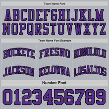 Load image into Gallery viewer, Custom Purple Black-Gray Reversible Double Side Sublimation Basketball Suit Jersey