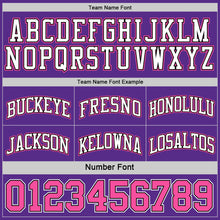 Load image into Gallery viewer, Custom Purple Pink Black-White Reversible Double Side Sublimation Basketball Suit Jersey
