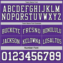 Load image into Gallery viewer, Custom Purple White-Black Reversible Double Side Sublimation Basketball Suit Jersey