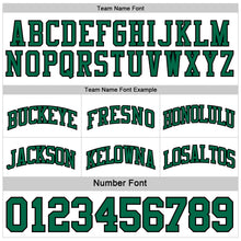 Load image into Gallery viewer, Custom Reversible Black White-Kelly Green Double Side Sublimation Basketball Suit Jersey