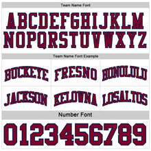 Load image into Gallery viewer, Custom Reversible Maroon Navy-White Double Side Sublimation Basketball Suit Jersey