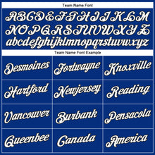 Load image into Gallery viewer, Custom Royal White-Black Performance T-Shirt