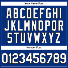 Load image into Gallery viewer, Custom Royal White-Black Performance T-Shirt