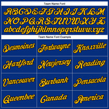 Load image into Gallery viewer, Custom Royal Gold-Black Performance T-Shirt