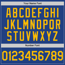 Load image into Gallery viewer, Custom Royal Gold-White Authentic Throwback Baseball Jersey