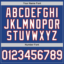 Load image into Gallery viewer, Custom Royal White-Red Authentic Throwback Baseball Jersey