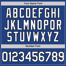 Load image into Gallery viewer, Custom Royal White-Black Authentic Throwback Baseball Jersey