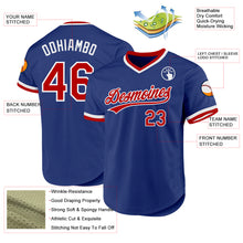 Load image into Gallery viewer, Custom Royal Red-White Authentic Throwback Baseball Jersey