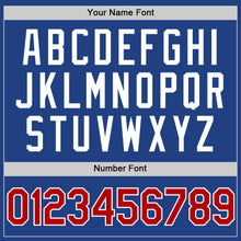 Load image into Gallery viewer, Custom Royal Red-White Authentic Throwback Baseball Jersey