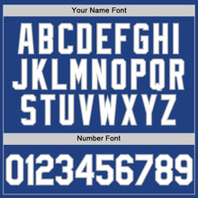 Load image into Gallery viewer, Custom Royal White-Gray Authentic Throwback Baseball Jersey