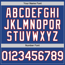 Load image into Gallery viewer, Custom Royal White-Red Mesh Authentic Throwback Baseball Jersey