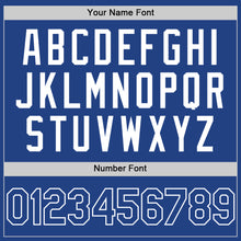 Load image into Gallery viewer, Custom Royal White Mesh Authentic Throwback Baseball Jersey