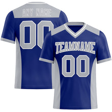 Load image into Gallery viewer, Custom Royal Gray-White Authentic Football Jersey